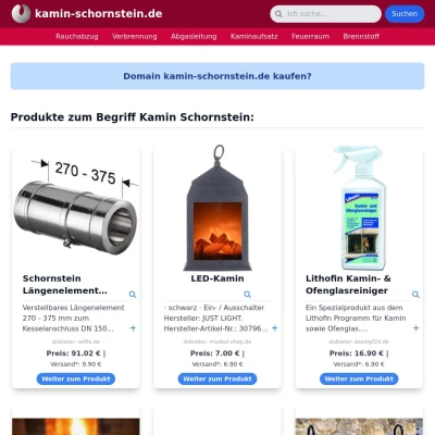 Screenshot kamin-schornstein.de