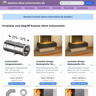 Screenshot kamine-ohne-schornstein.de