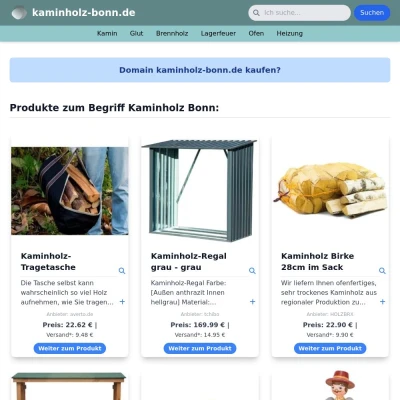 Screenshot kaminholz-bonn.de