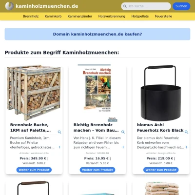 Screenshot kaminholzmuenchen.de