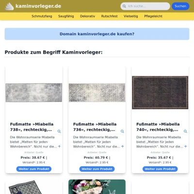 Screenshot kaminvorleger.de