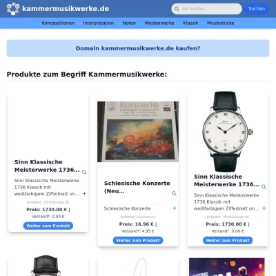 Screenshot kammermusikwerke.de