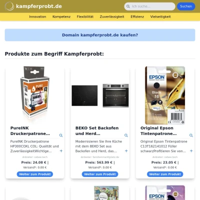 Screenshot kampferprobt.de