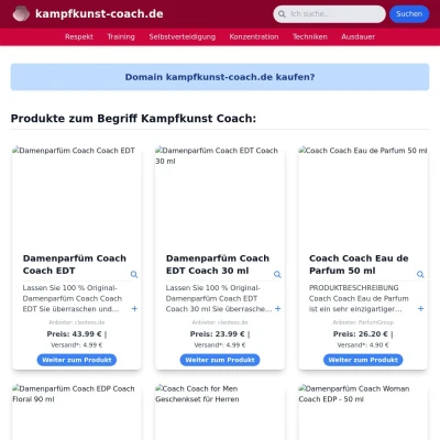 Screenshot kampfkunst-coach.de