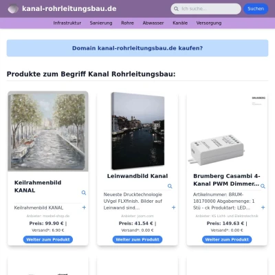 Screenshot kanal-rohrleitungsbau.de