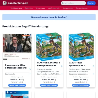 Screenshot kanalortung.de