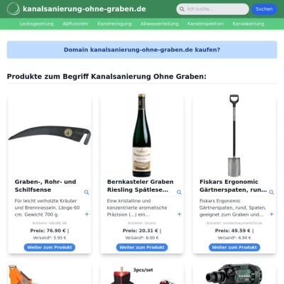 Screenshot kanalsanierung-ohne-graben.de