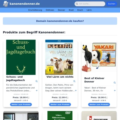 Screenshot kanonendonner.de