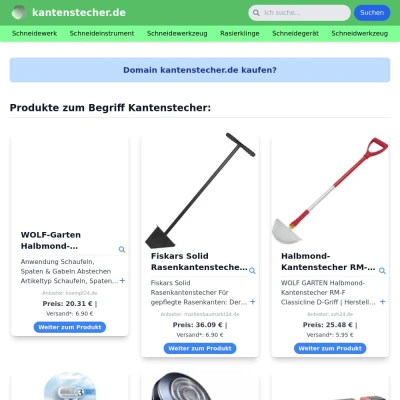 Screenshot kantenstecher.de