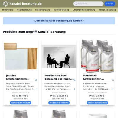 Screenshot kanzlei-beratung.de