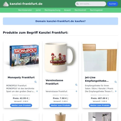 Screenshot kanzlei-frankfurt.de
