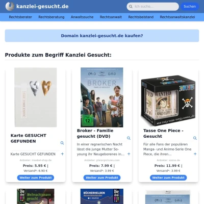 Screenshot kanzlei-gesucht.de