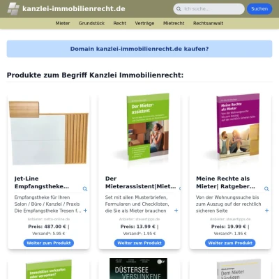 Screenshot kanzlei-immobilienrecht.de