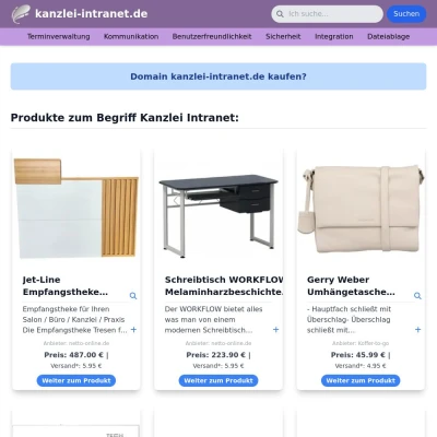 Screenshot kanzlei-intranet.de