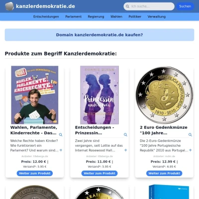 Screenshot kanzlerdemokratie.de