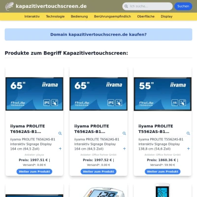 Screenshot kapazitivertouchscreen.de
