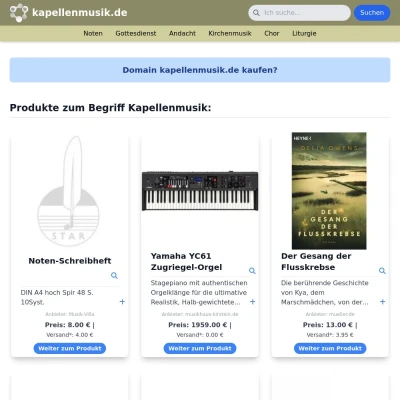 Screenshot kapellenmusik.de