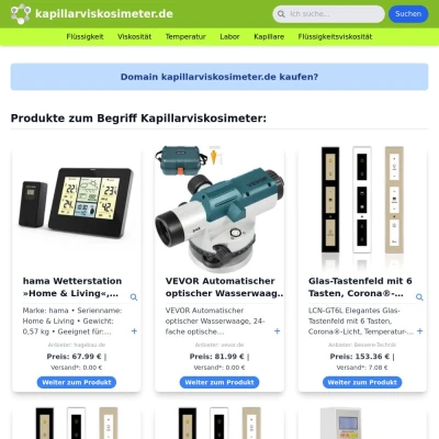 Screenshot kapillarviskosimeter.de