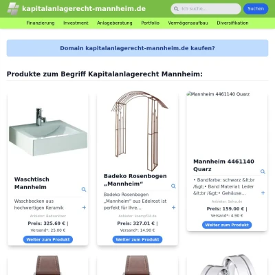 Screenshot kapitalanlagerecht-mannheim.de