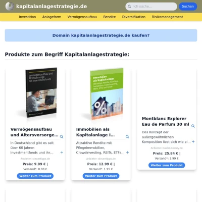 Screenshot kapitalanlagestrategie.de