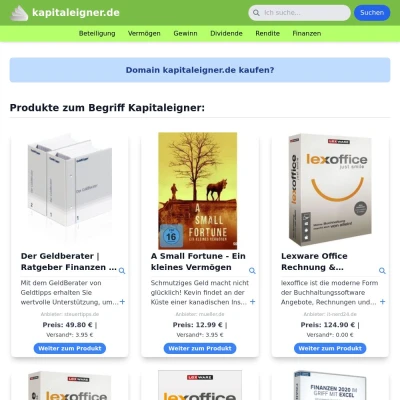 Screenshot kapitaleigner.de