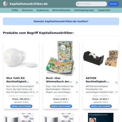 Screenshot kapitalismuskritiker.de