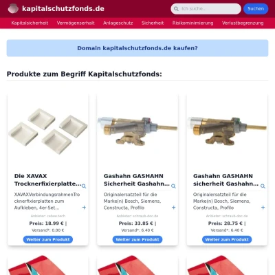 Screenshot kapitalschutzfonds.de