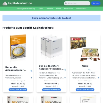 Screenshot kapitalverlust.de