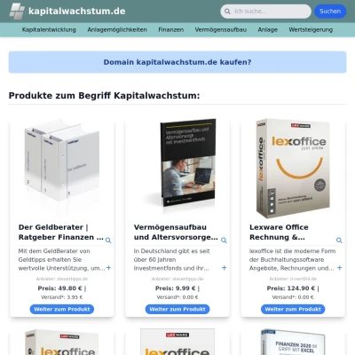 Screenshot kapitalwachstum.de