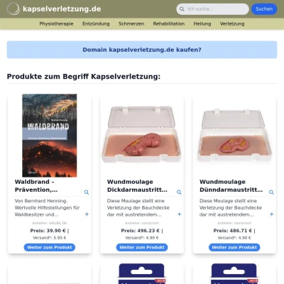 Screenshot kapselverletzung.de