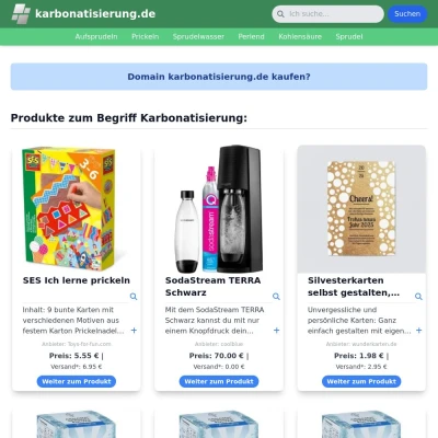 Screenshot karbonatisierung.de