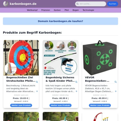 Screenshot karbonbogen.de