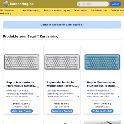 Screenshot kardanring.de