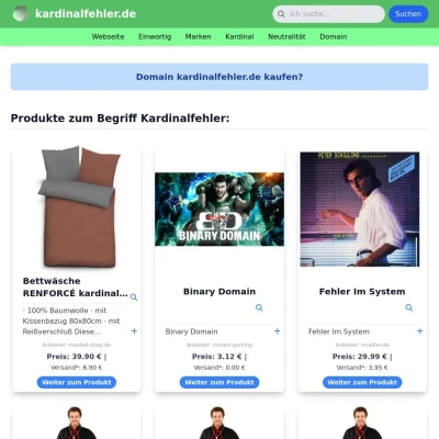 Screenshot kardinalfehler.de