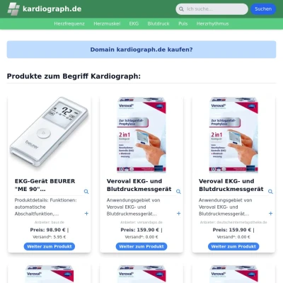 Screenshot kardiograph.de