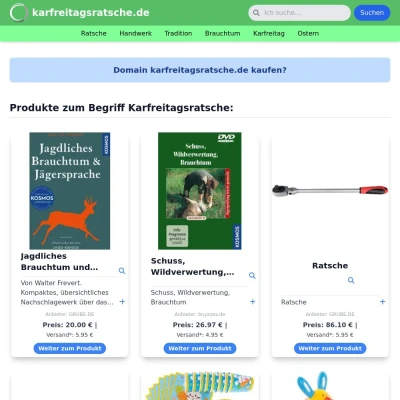 Screenshot karfreitagsratsche.de