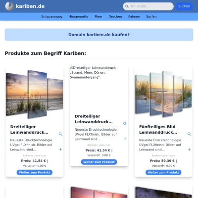 Screenshot kariben.de