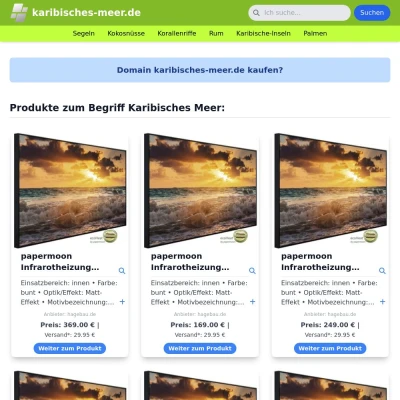 Screenshot karibisches-meer.de