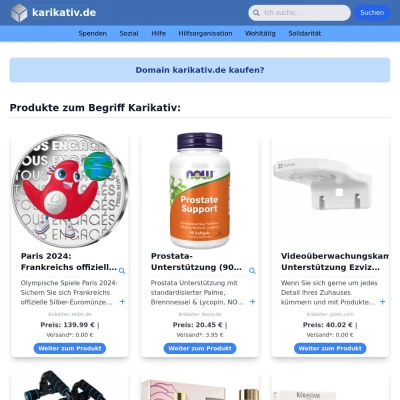 Screenshot karikativ.de
