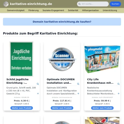 Screenshot karitative-einrichtung.de