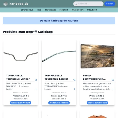 Screenshot karlobag.de