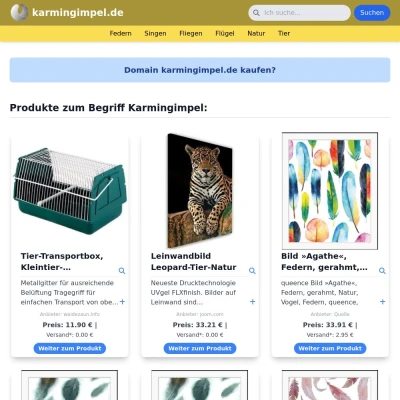 Screenshot karmingimpel.de