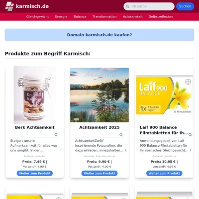 Screenshot karmisch.de