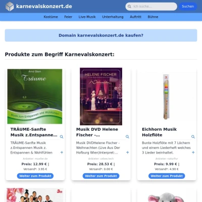 Screenshot karnevalskonzert.de