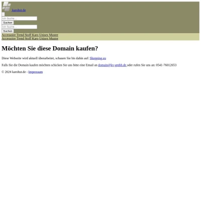 Screenshot karohut.de