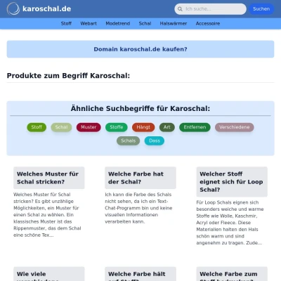 Screenshot karoschal.de