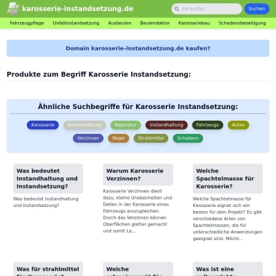 Screenshot karosserie-instandsetzung.de