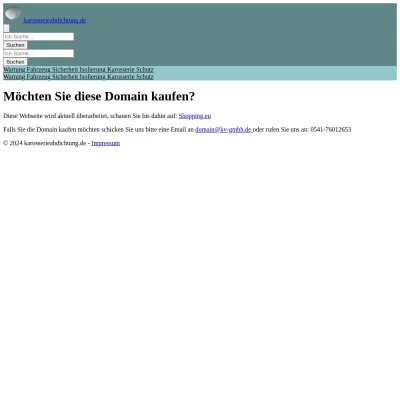 Screenshot karosserieabdichtung.de