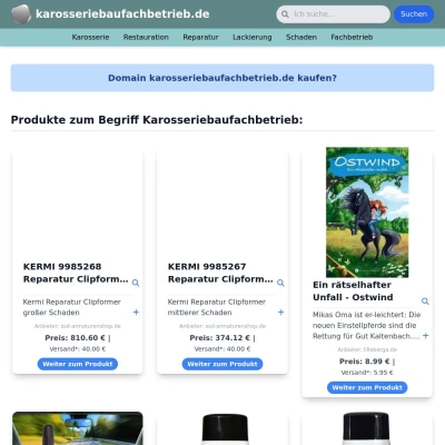 Screenshot karosseriebaufachbetrieb.de