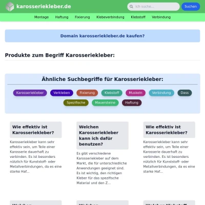 Screenshot karosseriekleber.de